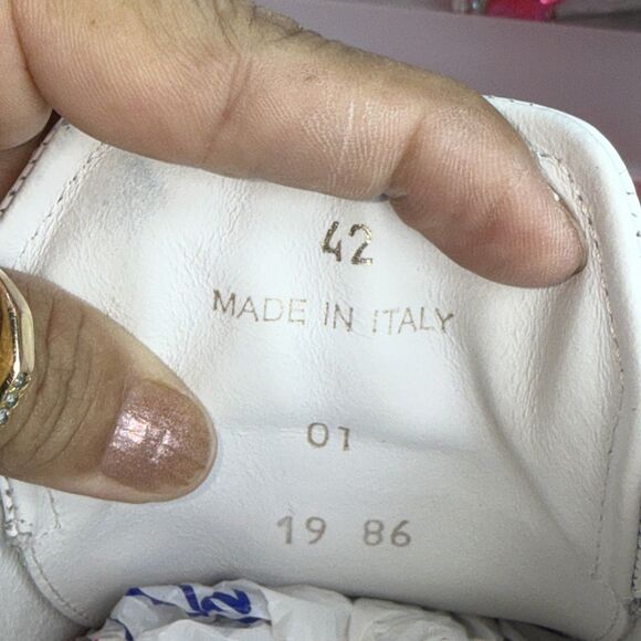 (A7) Oliver Cabell -leather Sneakers Women's in Swift-White,Pink, Size 42/11US. - Picture 9 of 13